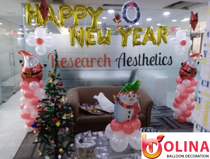 Christmas Balloon Decoration for Home & Office in Faridabad